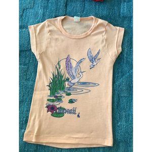 Vintage 80’s Hawaii Poly Tees Souvenir T Shirt Size .? XS